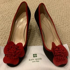 Kate Spade black and red heels